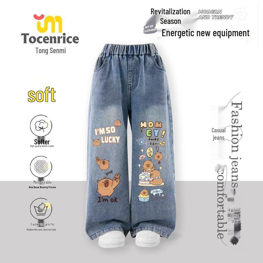 Capybara Velvet-Lined Girls Straight Leg Jeans 2025 - Autumn/Winter Collection for Kids 120 (up to 115cm)
Capybara Velvet-Lined Girls Straight Leg Jeans 2025 - Autumn/Winter Collection for Kids 120 (up to 115cm)