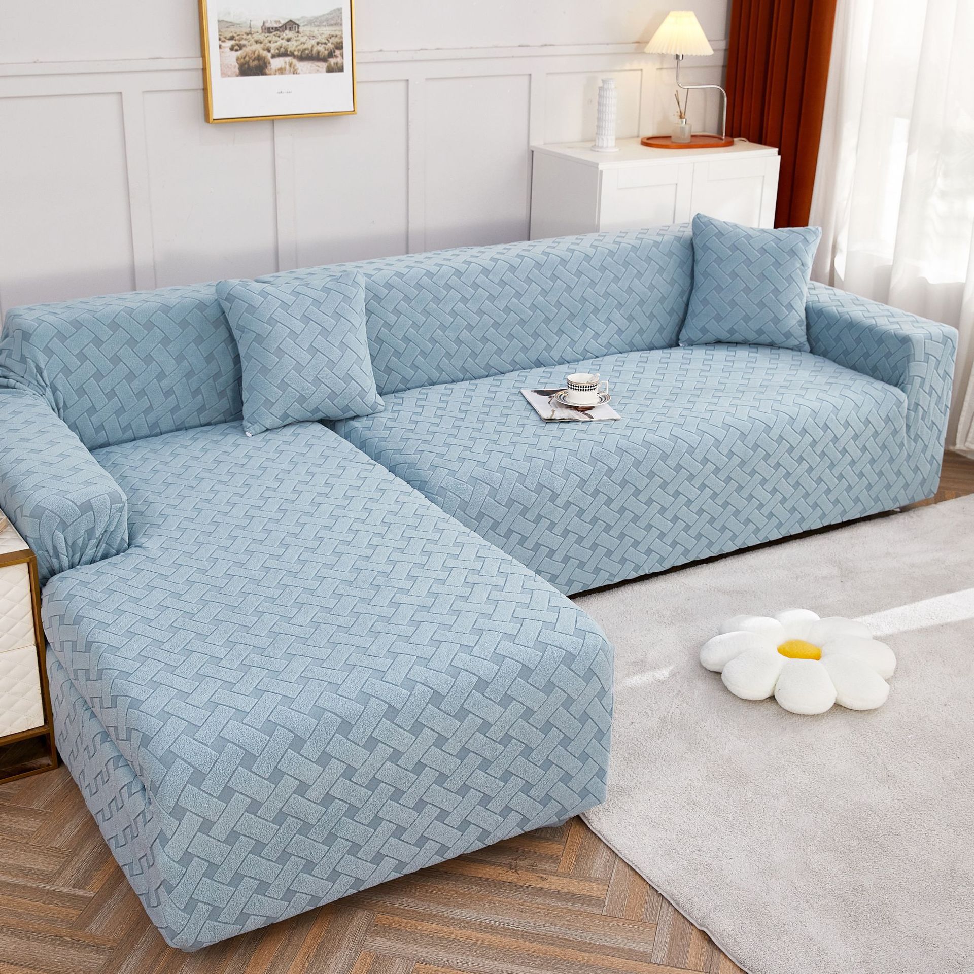 Чехол на диван, бархатный современный простой полностью покрытый пылезащитный чехол, толстый нескользящий чехол для дивана 90-140cm
Чехол на диван, бархатный современный простой полностью покрытый пылезащитный чехол, толстый нескользящий чехол для дивана 90-140cm