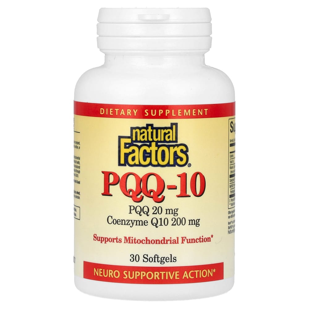 Natural Factors PQQ-10 Softgels, 30 Tablets 30 pcs - 1 ea
Natural Factors PQQ-10 Softgels, 30 Tablets 30 pcs - 1 ea