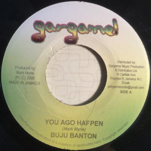 7inch Record BUJU BANTON - You Ago Happen NONE Gargamel Music 2008 Jamaica Reggae, Ska & Dub Used
7inch Record BUJU BANTON - You Ago Happen NONE Gargamel Music 2008 Jamaica Reggae, Ska & Dub Used