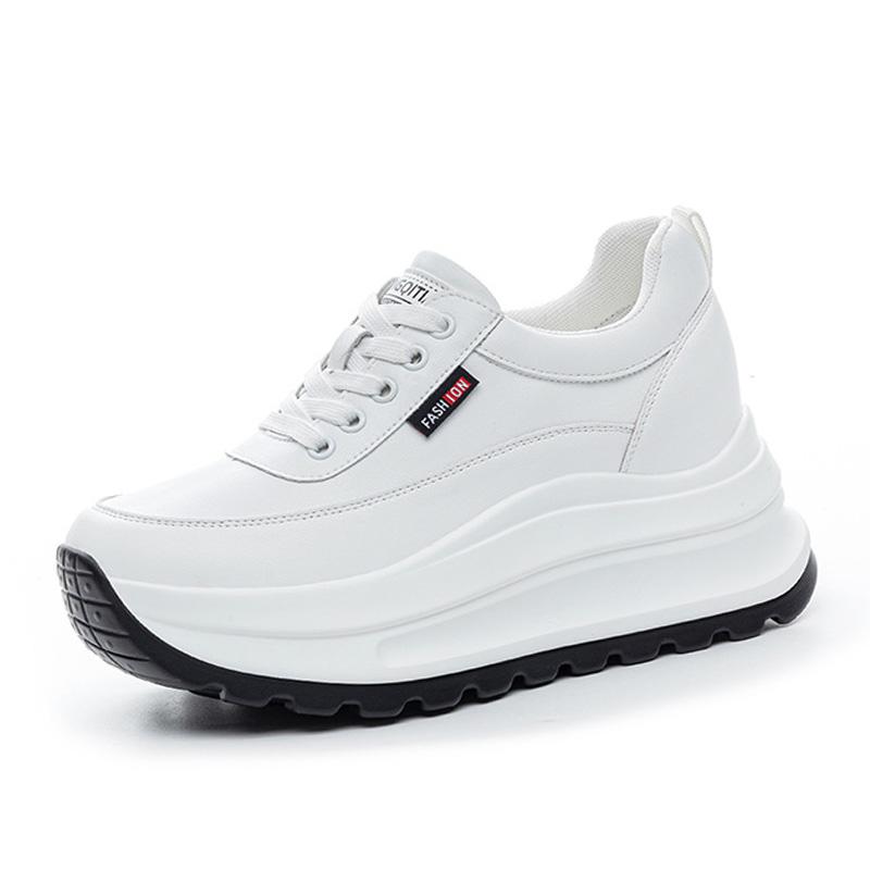 Жіноче повсякденне взуття з натуральної шкіри, модне взуття на плоскій платформі для жінок, взуття для збільшення зросту, товста підошва 7 см, брендове біле взуття 36 чорний
Жіноче повсякденне взуття з натуральної шкіри, модне взуття на плоскій платформі для жінок, взуття для збільшення зросту, товста підошва 7 см, брендове біле взуття 36 чорний