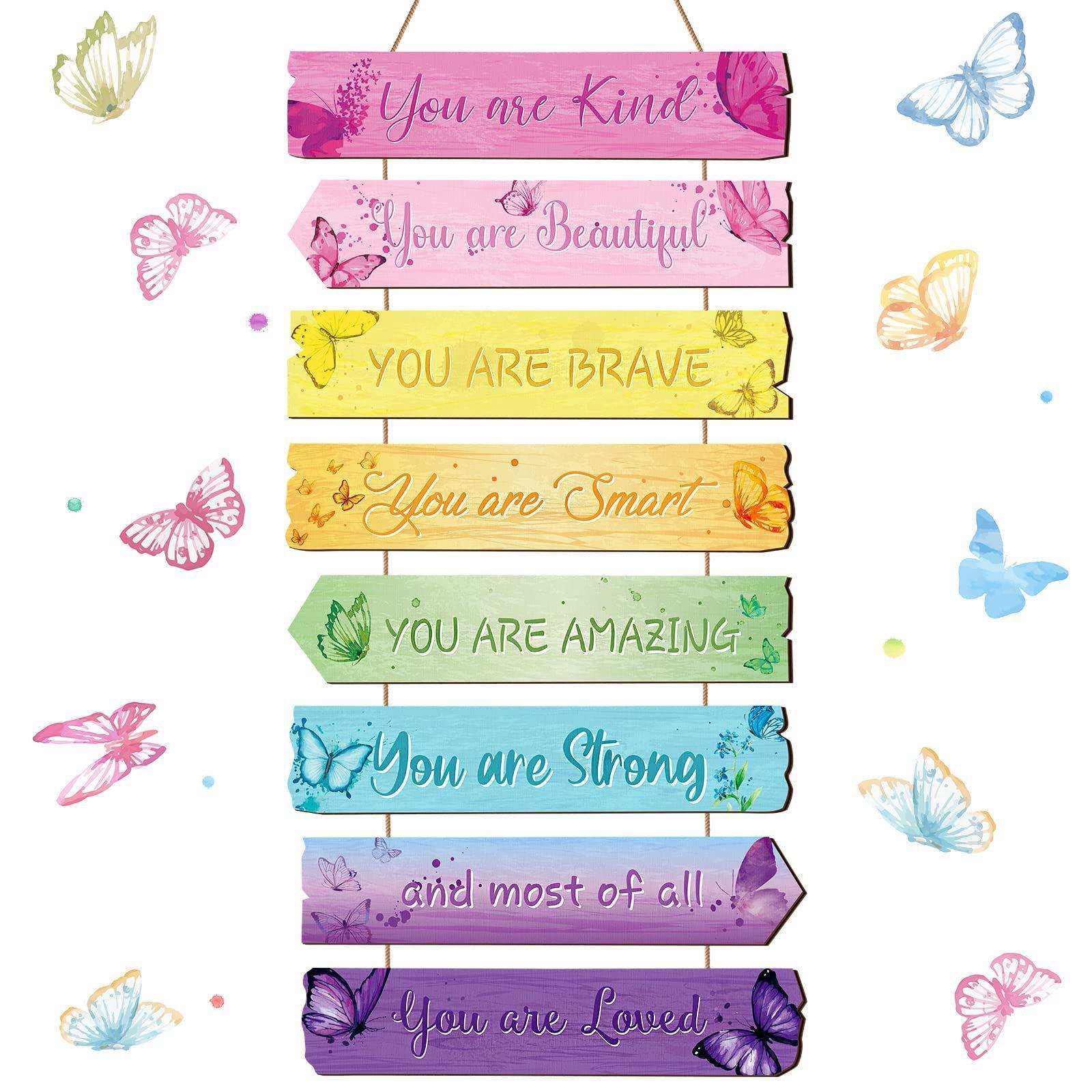 Teen Girl Bedroom Wooden Listing Inspirational Positive Wall Decoration Princess Butterfly Rainbow House (as the picture,28*50*0.5CM)
Teen Girl Bedroom Wooden Listing Inspirational Positive Wall Decoration Princess Butterfly Rainbow House (as the picture,28*50*0.5CM)