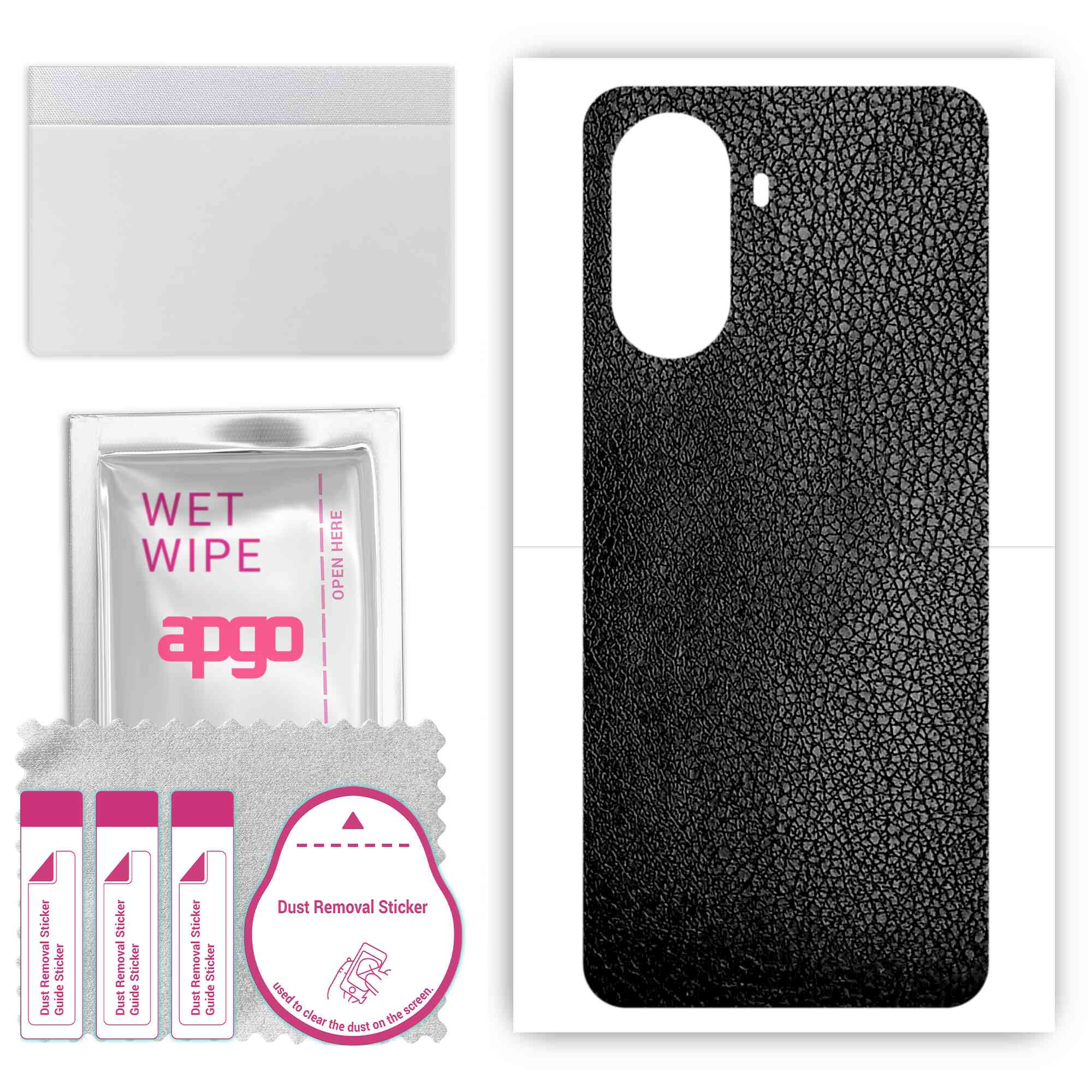 apgo Protective Skin Sticker for the back compatible with Huawei Nova Y71, Wrap Film, Foil, Vinyl - Pattern Black Leather
apgo Protective Skin Sticker for the back compatible with Huawei Nova Y71, Wrap Film, Foil, Vinyl - Pattern Black Leather