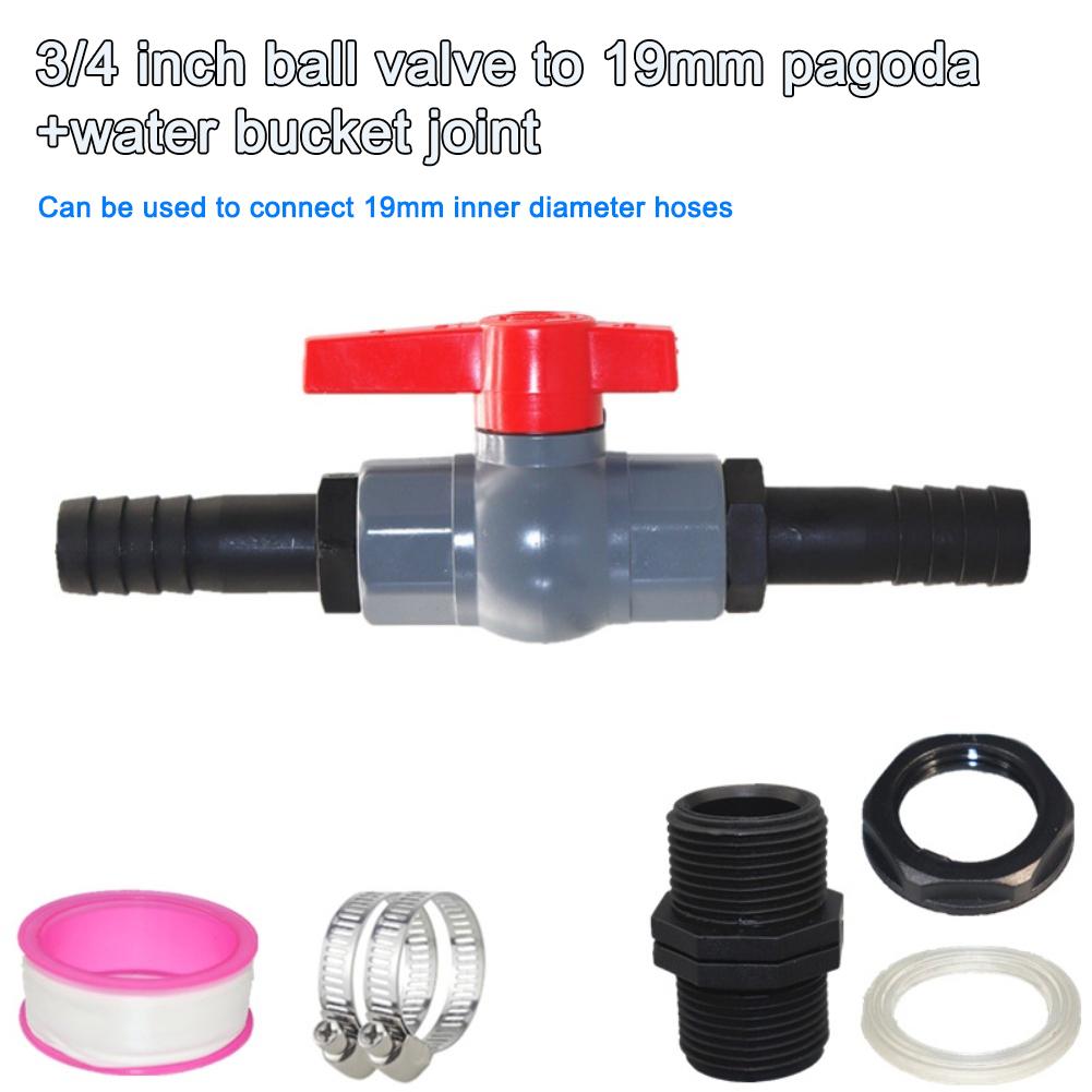 PVC Shut-off Valve With Connector Pool Valve 19mm 25mm 32mm PVC Ball Valve With Hose Connector Minimize Leaks And Drips
PVC Shut-off Valve With Connector Pool Valve 19mm 25mm 32mm PVC Ball Valve With Hose Connector Minimize Leaks And Drips