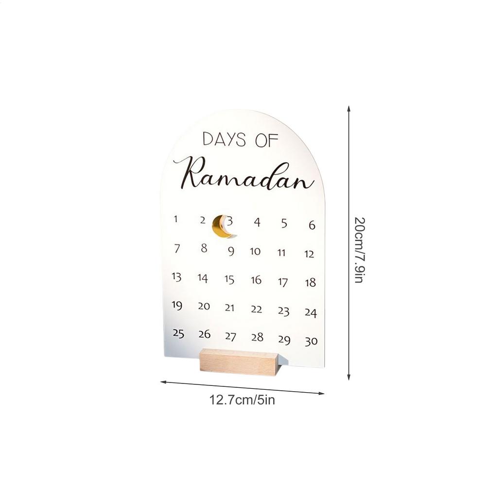 Ramadan Countdown Calendar Acrylic Desktop Eid Advent Decoration Eid Blessing Magnet 30 Day Advent Countdown Calendar білий
Ramadan Countdown Calendar Acrylic Desktop Eid Advent Decoration Eid Blessing Magnet 30 Day Advent Countdown Calendar білий