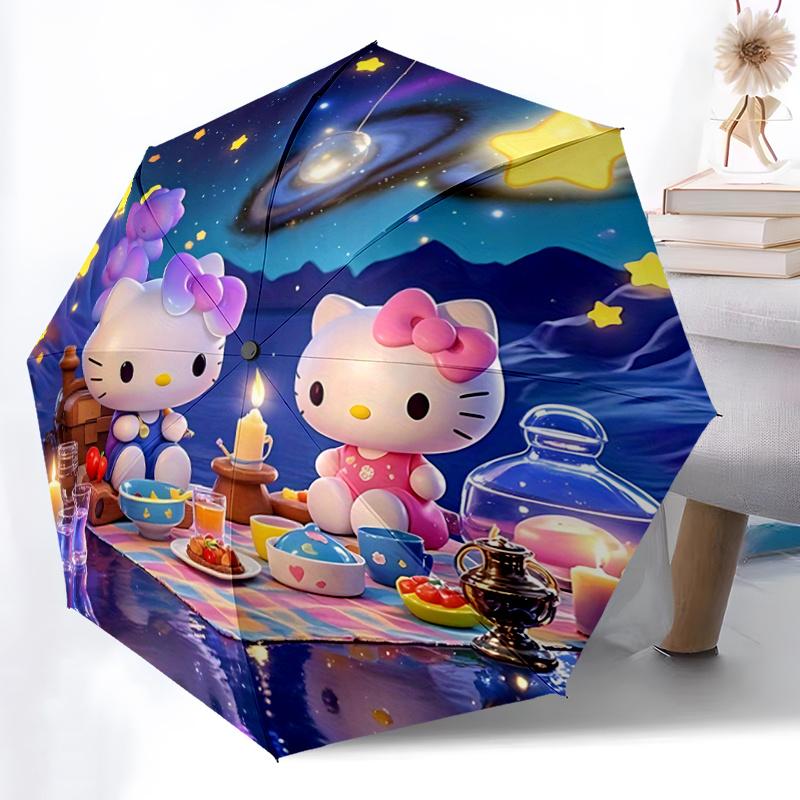 1pc Hello Kitty Outdoor Picnic Set with Starry Sky Background - Automatic Opening/Closing Umbrella, Portable Folding Design, 8-Bone Iron Frame, Festiv
1pc Hello Kitty Outdoor Picnic Set with Starry Sky Background - Automatic Opening/Closing Umbrella, Portable Folding Design, 8-Bone Iron Frame, Festiv