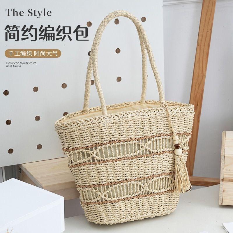 Seaside Beach Bag Summer Hand-Woven Bag Handbag With Tassel Shoulder Bag Straw Bag Female New бежевый
Seaside Beach Bag Summer Hand-Woven Bag Handbag With Tassel Shoulder Bag Straw Bag Female New бежевый
