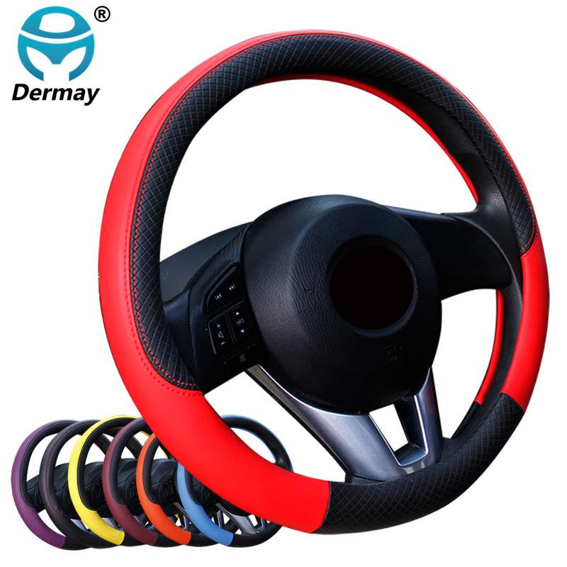 Fashion Embossed Car Steering Wheel Cover 6 Styles Anti-slip Fit For Car Styling 37-38CM Auto Steering-wheel Free
Fashion Embossed Car Steering Wheel Cover 6 Styles Anti-slip Fit For Car Styling 37-38CM Auto Steering-wheel Free