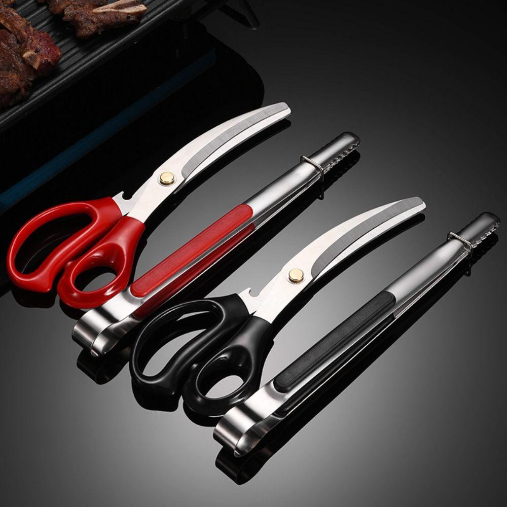 Poultry Easy to Use Stainless Steel Heavy Duty Cooking BBQ Tongs Food Shears Kitchen Scissors Clip червоний
Poultry Easy to Use Stainless Steel Heavy Duty Cooking BBQ Tongs Food Shears Kitchen Scissors Clip червоний