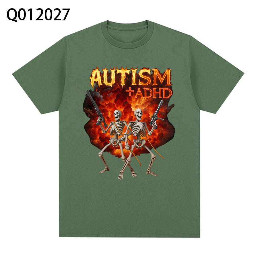 Autism ADHD Skeleton Meme T Shirt Humor Funny Skull Unisex Women Fashion Tshirt Casual 100 Cotton Short Sleeve Oversized Tshirts 3XL
Autism ADHD Skeleton Meme T Shirt Humor Funny Skull Unisex Women Fashion Tshirt Casual 100 Cotton Short Sleeve Oversized Tshirts 3XL