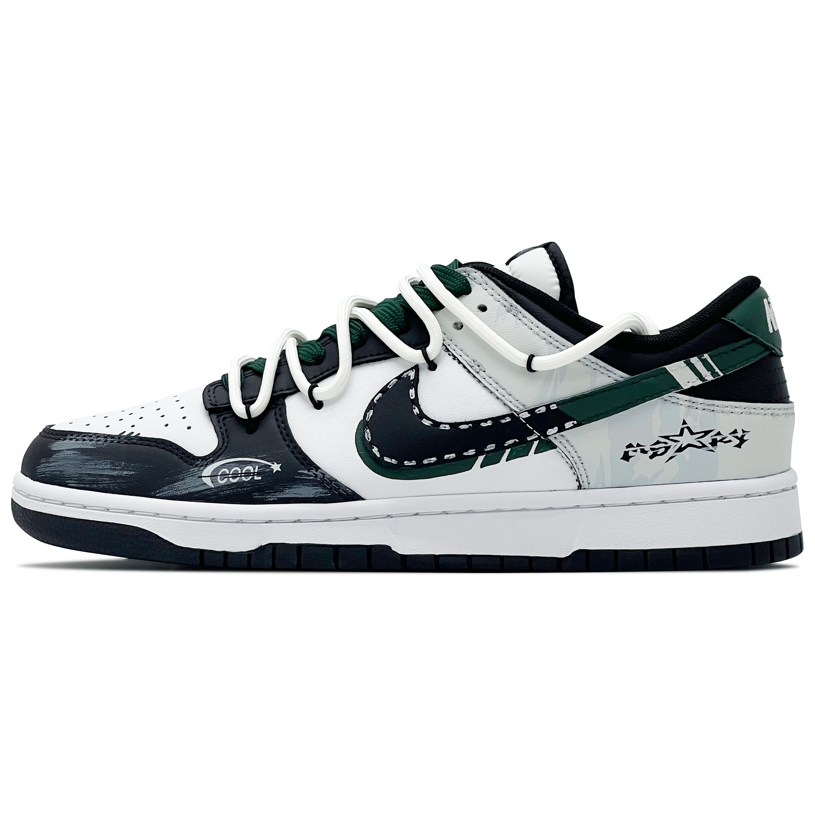Nike Dunk Leather Abrasion Resistant Abrasion Resistant Low top Skateboard Shoes Unisex Black White Green HF5441-100(Team260-QD) 36
Nike Dunk Leather Abrasion Resistant Abrasion Resistant Low top Skateboard Shoes Unisex Black White Green HF5441-100(Team260-QD) 36