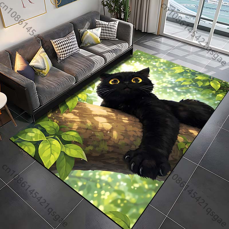1PC Black cat on a branch Print Carpet Rug for Living Room Bedroom Sofa Doormat Home Decor Non-slip Floor Mat 40cm x 60cm
1PC Black cat on a branch Print Carpet Rug for Living Room Bedroom Sofa Doormat Home Decor Non-slip Floor Mat 40cm x 60cm