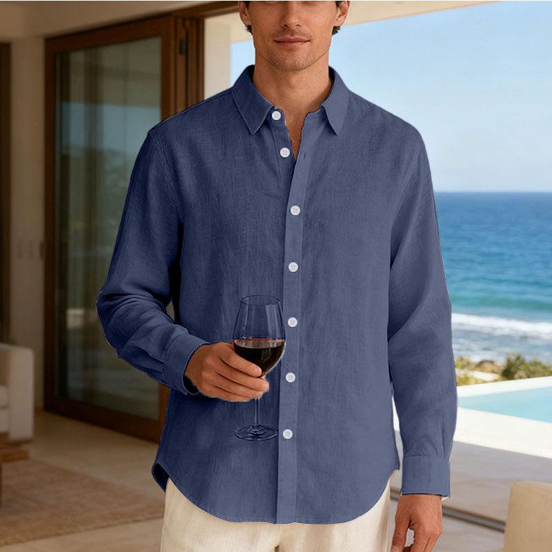 New Arrival: Oversized Solid Colour Casual Long-Sleeved Collared Shirt Beach Holiday Linen Shirt XXXL Темно-синій
New Arrival: Oversized Solid Colour Casual Long-Sleeved Collared Shirt Beach Holiday Linen Shirt XXXL Темно-синій