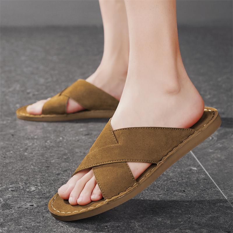 Men Slippers Handmade Simple Flats Brown Suede Sandals Summer Open Toe Beige Beach Shoes Plus Size EU:45 коричневый
Men Slippers Handmade Simple Flats Brown Suede Sandals Summer Open Toe Beige Beach Shoes Plus Size EU:45 коричневый