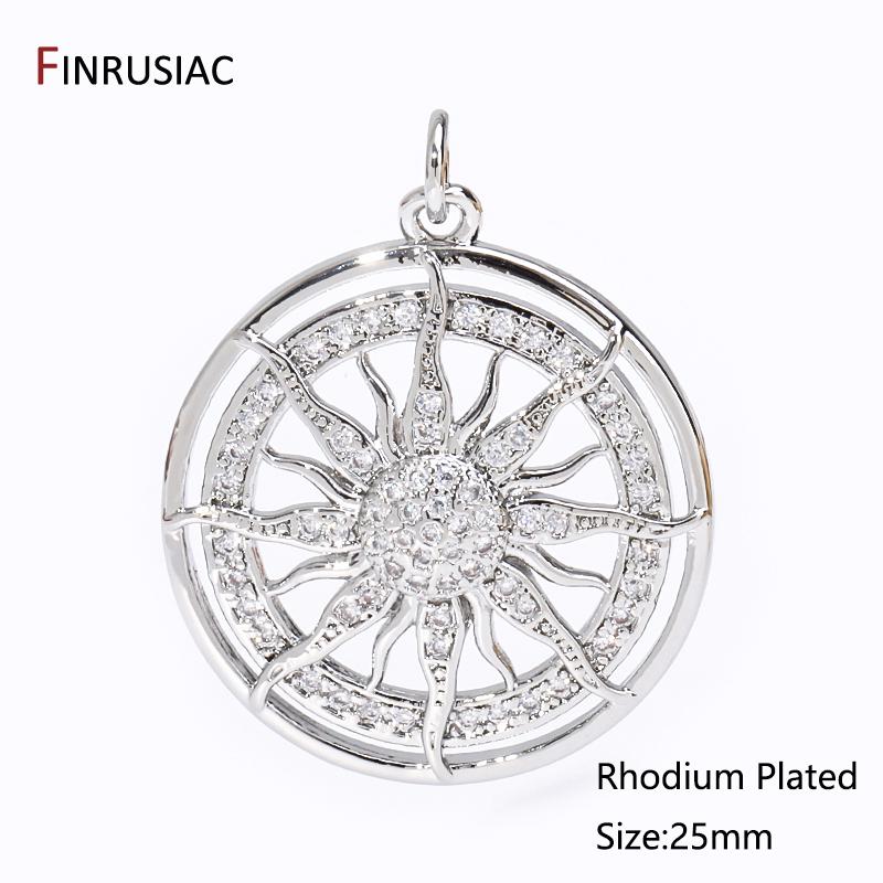 DIY Necklace Making Findings 18K Gold Plated Brass Hollow Sun Pendant,Inlaid Zircon Round Sun Charms For Jewelry Making Findings 1 piece
DIY Necklace Making Findings 18K Gold Plated Brass Hollow Sun Pendant,Inlaid Zircon Round Sun Charms For Jewelry Making Findings 1 piece