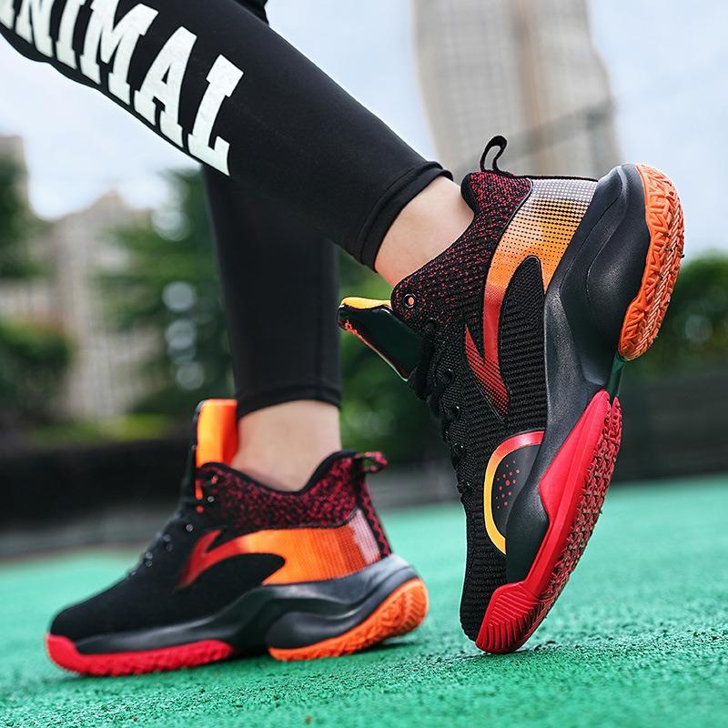Men s High-top Basketball Shoes Breathable Knit Non-slip Shock Absorbing Sports Sneakers 46 червоний
Men s High-top Basketball Shoes Breathable Knit Non-slip Shock Absorbing Sports Sneakers 46 червоний