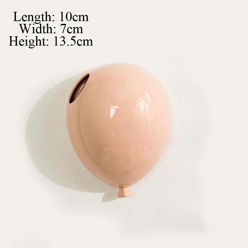 European Ceramic Wall Mounted Balloon Shaped Flower Pot, Creative Cake Ice Cream Shop Wall Decor, Yellow, Pink, Blue, Vases, 1Pc
European Ceramic Wall Mounted Balloon Shaped Flower Pot, Creative Cake Ice Cream Shop Wall Decor, Yellow, Pink, Blue, Vases, 1Pc