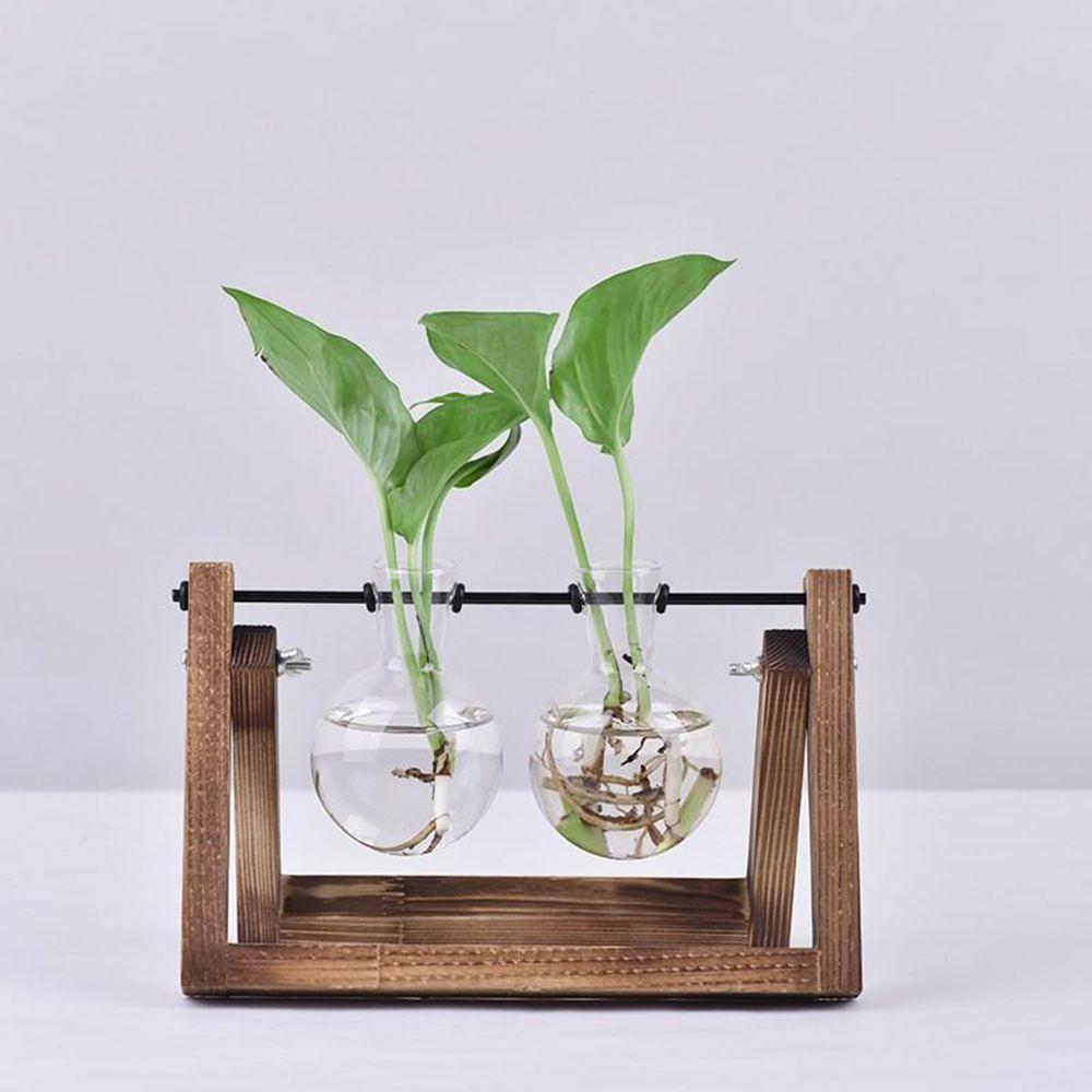 3 Styles Hydroponic Plant Vases Glass Vase Vintage Bonsai Flower Pot Terrarium Tabletop Tray Wooden Frame Home Decor
3 Styles Hydroponic Plant Vases Glass Vase Vintage Bonsai Flower Pot Terrarium Tabletop Tray Wooden Frame Home Decor