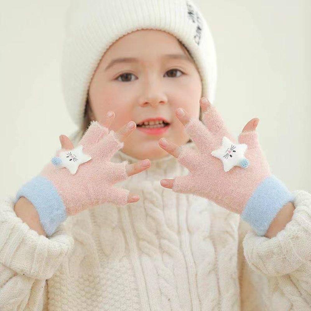 Plush Cat Thicken Five Fingers Star Kids Outdoor Gloves Korean Mittens Children Winter Gloves
Plush Cat Thicken Five Fingers Star Kids Outdoor Gloves Korean Mittens Children Winter Gloves