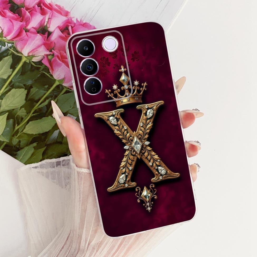 Для Vivo V27e V2237 Чехол Для Vivo V27e Чехол Прозрачный Роскошная Корона Буквы от A до Z 2D Плоский Рисунок Мягкий Чехол для Телефона Vivo V27e V2237
Для Vivo V27e V2237 Чехол Для Vivo V27e Чехол Прозрачный Роскошная Корона Буквы от A до Z 2D Плоский Рисунок Мягкий Чехол для Телефона Vivo V27e V2237