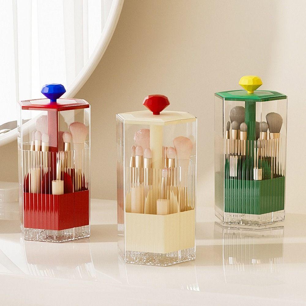 Press Type Automatic Lifting Makeup Brush Holder Plastic Eyebrow Pencil Container for Home
Press Type Automatic Lifting Makeup Brush Holder Plastic Eyebrow Pencil Container for Home