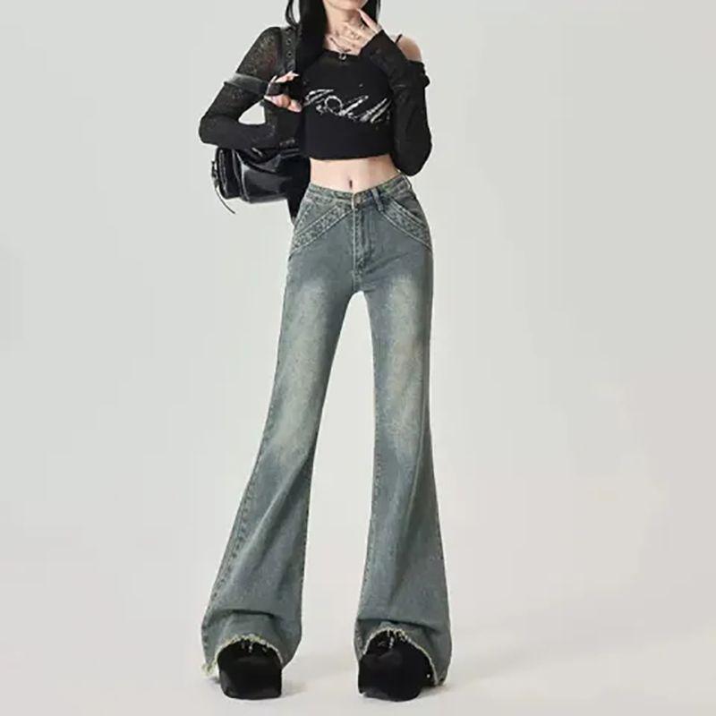 Women s Trendy High-Waisted Frayed Micro-Flare Jeans - Personalized Street Style for Spring/Autumn Slimming. Medium
Women s Trendy High-Waisted Frayed Micro-Flare Jeans - Personalized Street Style for Spring/Autumn Slimming. Medium
