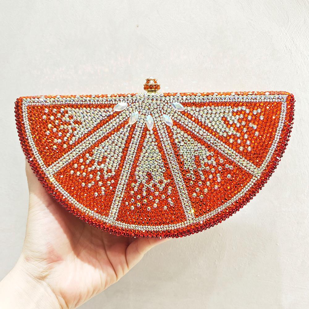 Watermelon Shaped Evening Clutch Purses Pink/Red/White/Green Diamond Crystal Handbags Phone Money Party Chain Wedding Purses 18cmX10cmX6cm
Watermelon Shaped Evening Clutch Purses Pink/Red/White/Green Diamond Crystal Handbags Phone Money Party Chain Wedding Purses 18cmX10cmX6cm
