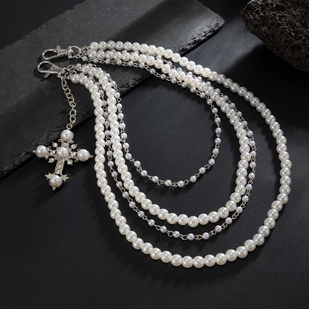 Punk Rock Cross-shaped Pearl Waist Chains Hip Hop Multi-layer Pendant Pant Chain Y2K Metal Pants Belt Chains For Women Man серебряный
Punk Rock Cross-shaped Pearl Waist Chains Hip Hop Multi-layer Pendant Pant Chain Y2K Metal Pants Belt Chains For Women Man серебряный