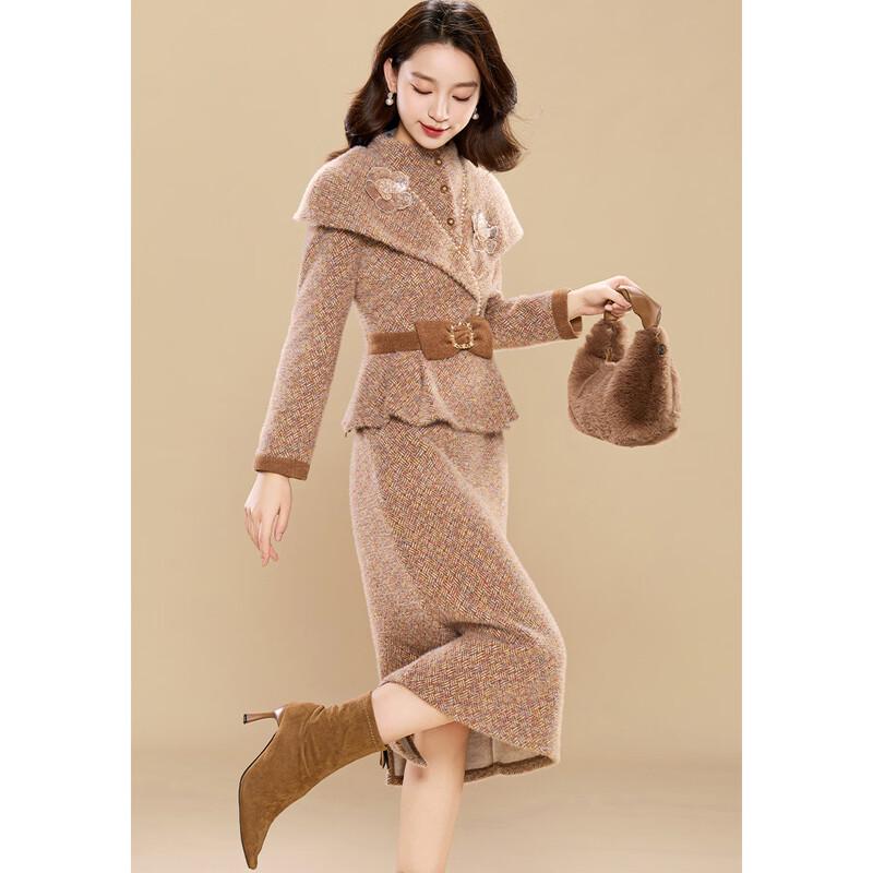 Kebeier Elegant Snowflake Velvet Two-Piece Skirt Set L
Kebeier Elegant Snowflake Velvet Two-Piece Skirt Set L