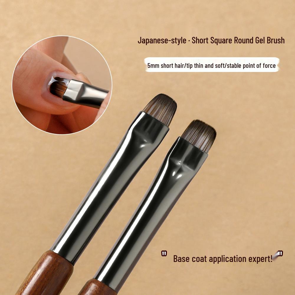 Base Coat Nail Art Brush - Japanese Short Hair, Small Square Round, Sandalwood Handle, French Gel Brush, Nail Art Tool.
Base Coat Nail Art Brush - Japanese Short Hair, Small Square Round, Sandalwood Handle, French Gel Brush, Nail Art Tool.