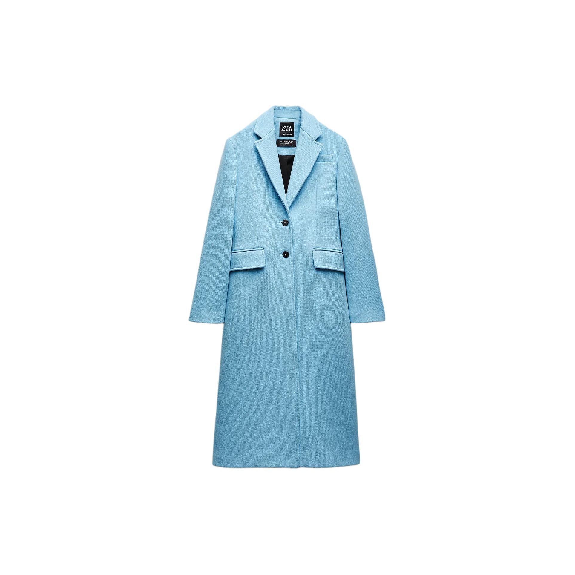 Zara Solid Color Single-Breasted Long Sleeve Mid-Length Coat Women coats Sky-Blue 2292713-403 XS
Zara Solid Color Single-Breasted Long Sleeve Mid-Length Coat Women coats Sky-Blue 2292713-403 XS