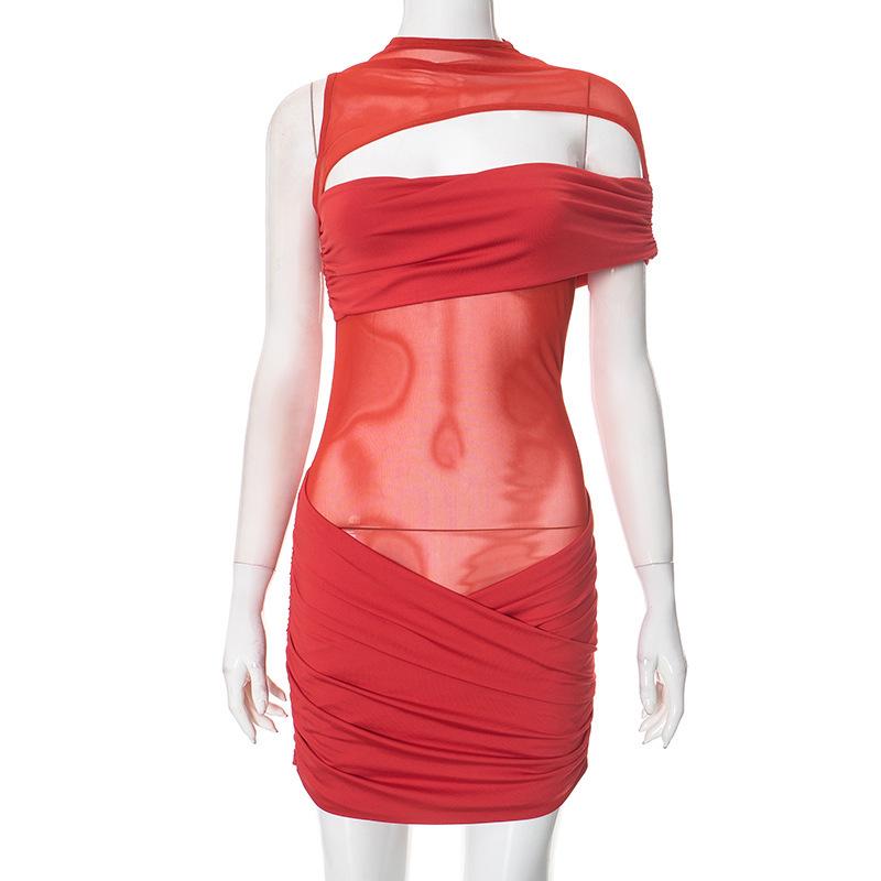 European Summer Round Neck Pullover Dress: Sexy Hollow-out, Waist-cinching, Hip-hugging Design Large червоний
European Summer Round Neck Pullover Dress: Sexy Hollow-out, Waist-cinching, Hip-hugging Design Large червоний