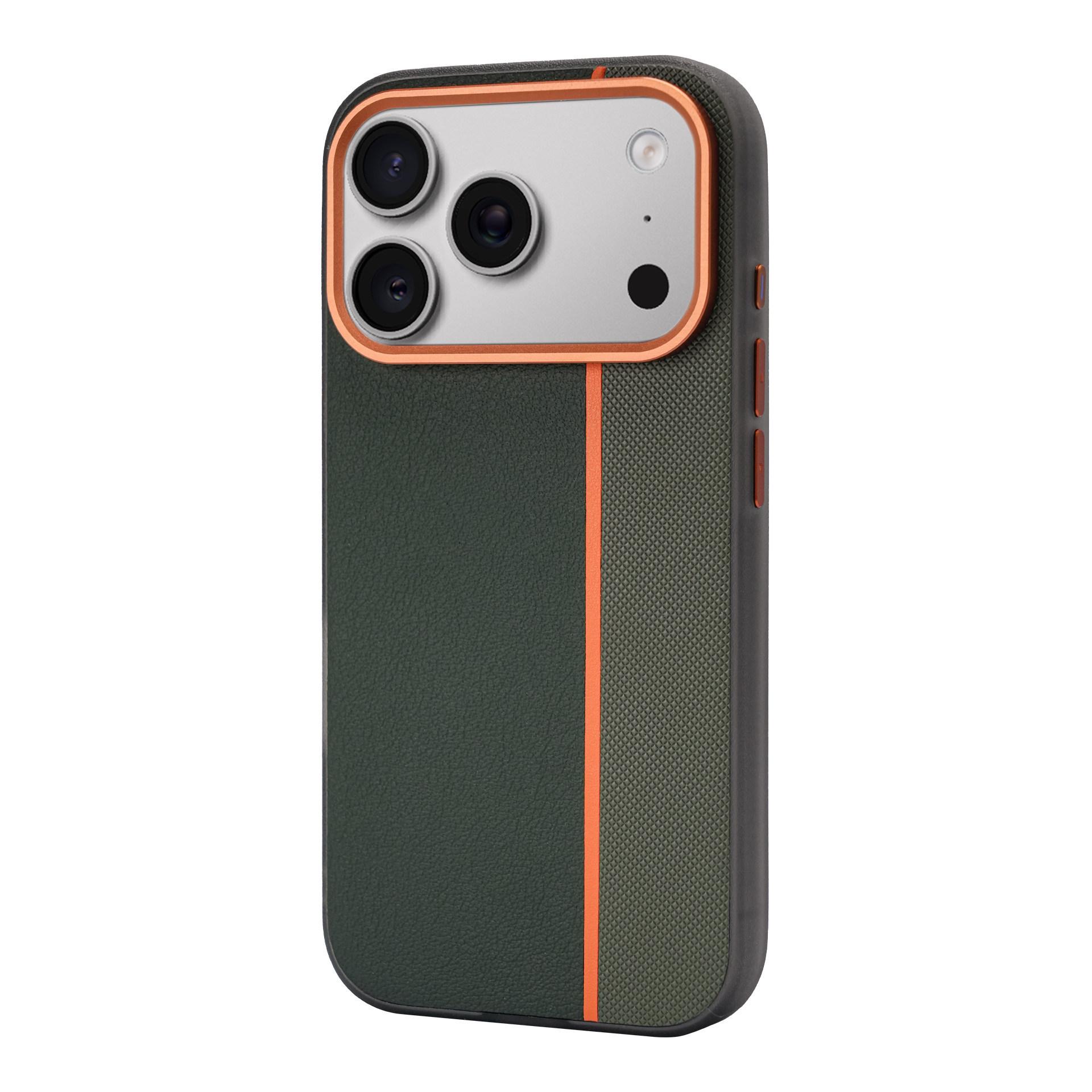 Compatible with iPhone 17, contrasting color leather and metal lens ring, iPhone 16 leather drop-proof protective case. iPhone 13 Pro Max
Compatible with iPhone 17, contrasting color leather and metal lens ring, iPhone 16 leather drop-proof protective case. iPhone 13 Pro Max