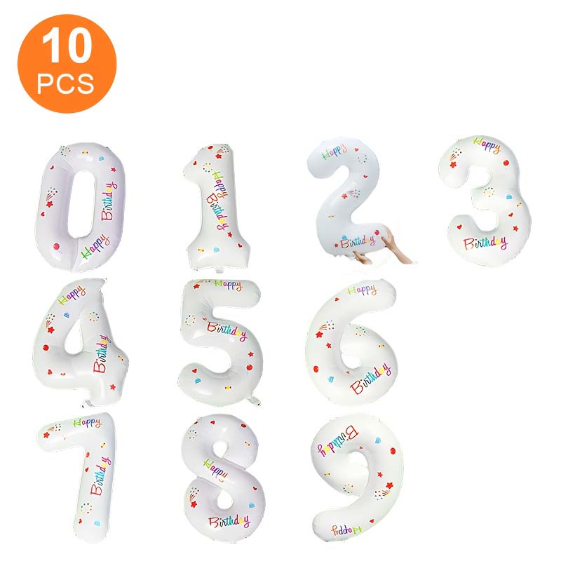 10 birthday number balloons, 32 inches high, firmly pressed edges, suitable for party decoration, making every year exciting Number&32inch
10 birthday number balloons, 32 inches high, firmly pressed edges, suitable for party decoration, making every year exciting Number&32inch