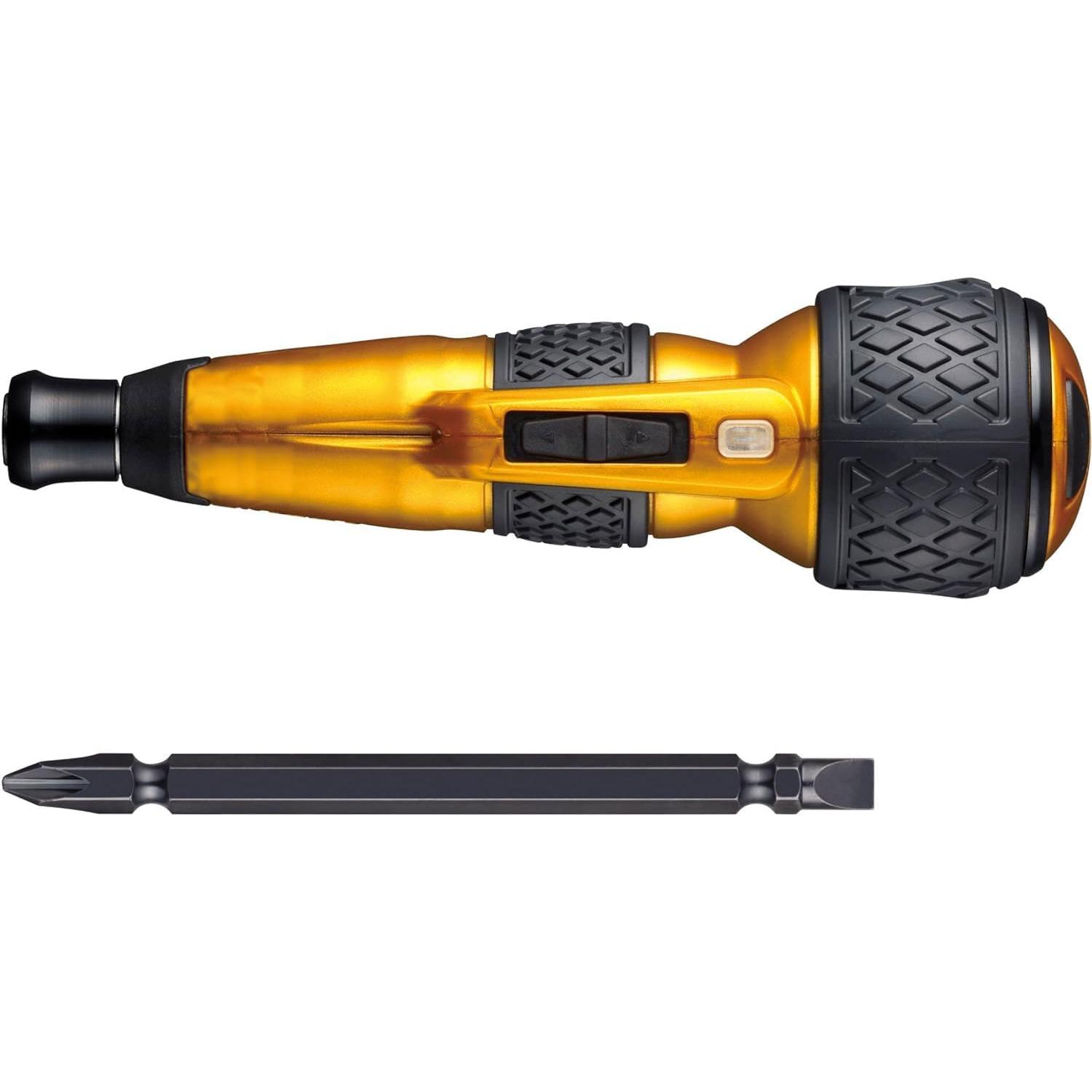 VESSEL Electric Ball Grip Driver Plus Premium 3-ступенчатый режим переключения Ограниченный цвет (золото) В комплект входит 1 бита 220USB-P1GL Подлинный оригинал из Японии золотой
VESSEL Electric Ball Grip Driver Plus Premium 3-ступенчатый режим переключения Ограниченный цвет (золото) В комплект входит 1 бита 220USB-P1GL Подлинный оригинал из Японии золотой