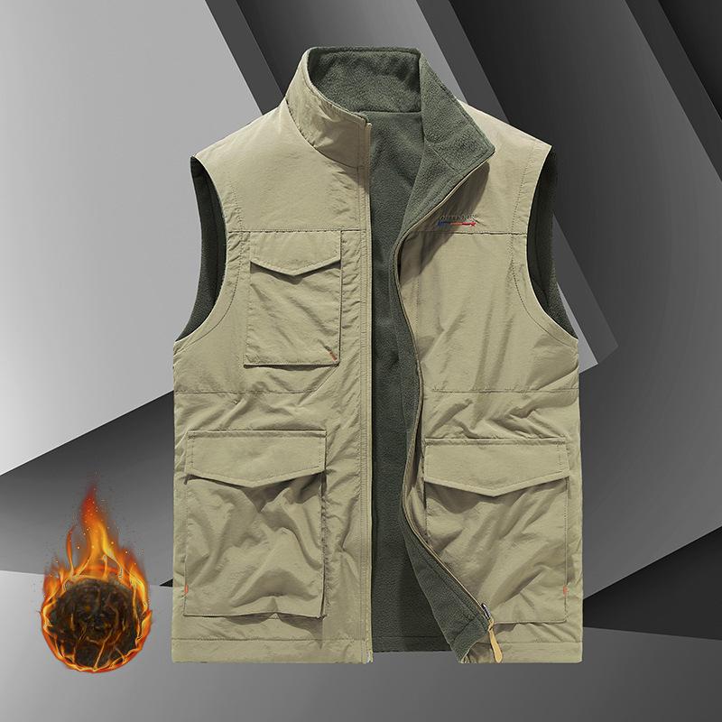 Autumn and Winter Fleece Jacket, Men s Thickened Multi-bag Vest, Warm Vest, Wear Quick-drying Vest On Both Sides 5XL хакі
Autumn and Winter Fleece Jacket, Men s Thickened Multi-bag Vest, Warm Vest, Wear Quick-drying Vest On Both Sides 5XL хакі