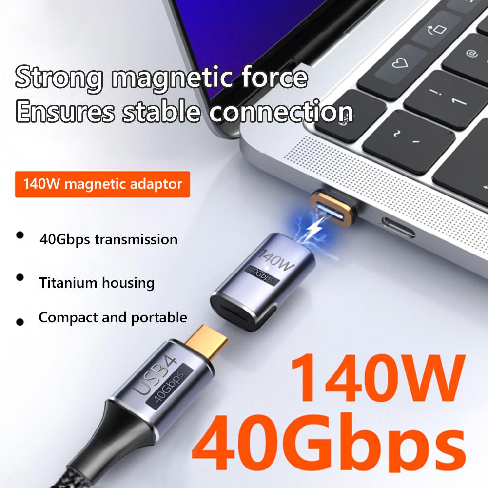 Разъем для зарядного устройства PD 140 Вт 8K 120 Гц 40 Гбит/с USB Type-C Магнитный адаптер Титановый сплав Быстрая зарядка Магнитный преобразователь для планшета
Разъем для зарядного устройства PD 140 Вт 8K 120 Гц 40 Гбит/с USB Type-C Магнитный адаптер Титановый сплав Быстрая зарядка Магнитный преобразователь для планшета