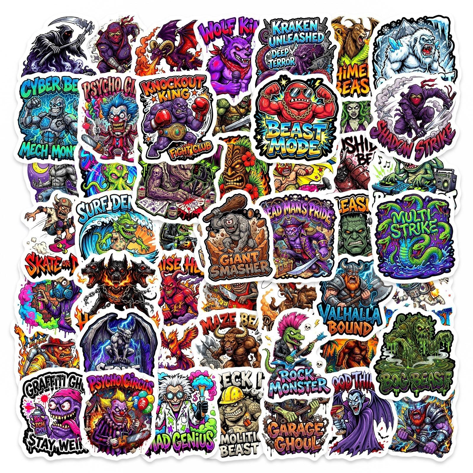 50 Cartoon Monster Stickers Cute Graffiti Waterproof Stickers Laptop Water Cup Luggage Decoration
50 Cartoon Monster Stickers Cute Graffiti Waterproof Stickers Laptop Water Cup Luggage Decoration