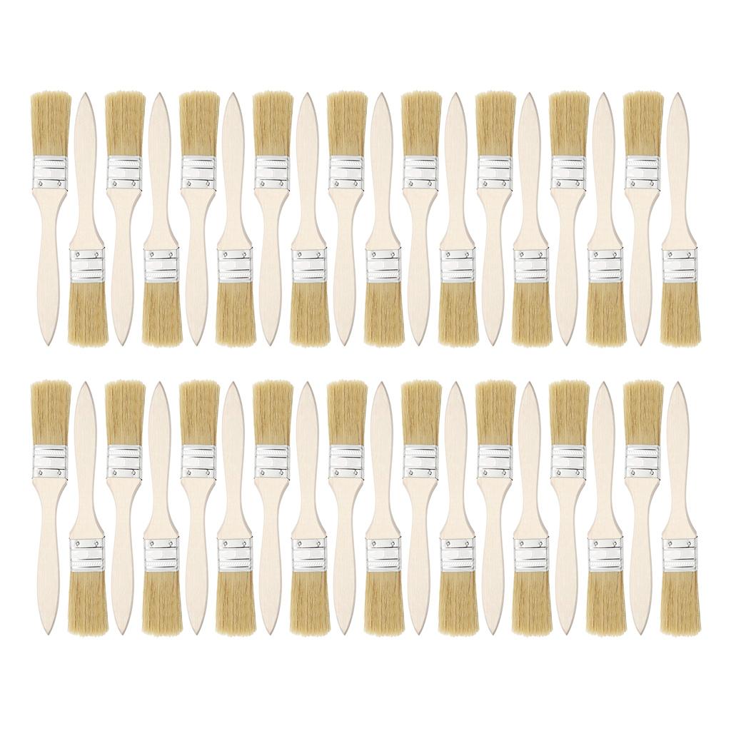 36x плоских кистей для нанесения краски 1 дюйм 24 мм для клея, лака, мебели, стен, наружных украшений, набор из 36 штук
36x плоских кистей для нанесения краски 1 дюйм 24 мм для клея, лака, мебели, стен, наружных украшений, набор из 36 штук