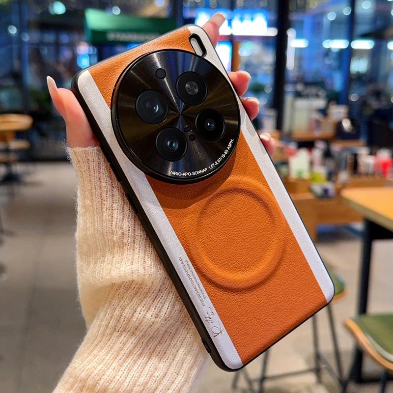 Для vivo X200 Pro 5G Чохол Сумісний з MagSafe Сплайсинг Колір PC+Шкіра PU Задня кришка телефону Brown
Для vivo X200 Pro 5G Чохол Сумісний з MagSafe Сплайсинг Колір PC+Шкіра PU Задня кришка телефону Brown