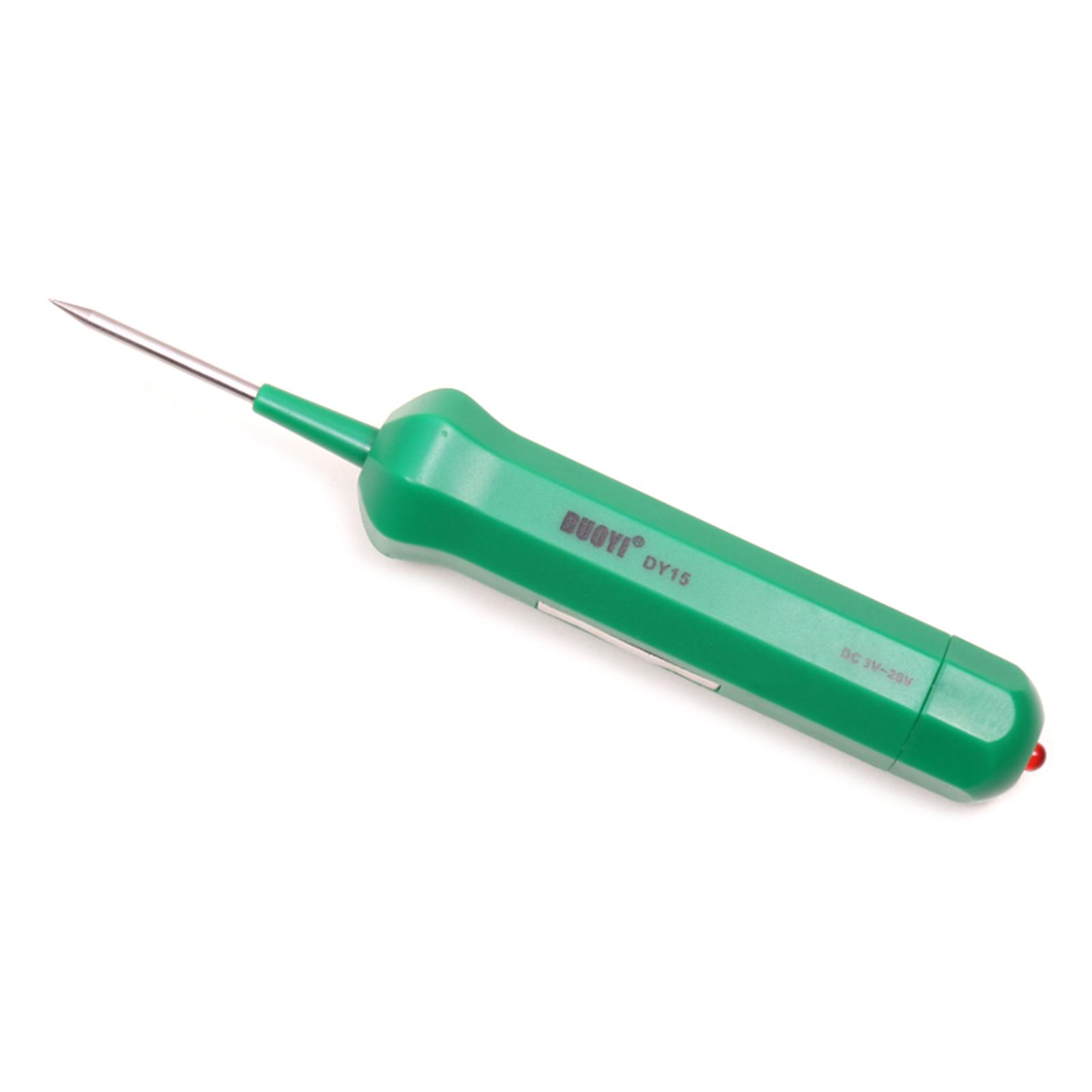 DY15 Бездротова автомобільна тестова ручка Тестова ручка 3V-28V Інструмент для обслуговування автомобільної схеми Інструмент для ремонту індукційної тестової ручки
DY15 Бездротова автомобільна тестова ручка Тестова ручка 3V-28V Інструмент для обслуговування автомобільної схеми Інструмент для ремонту індукційної тестової ручки