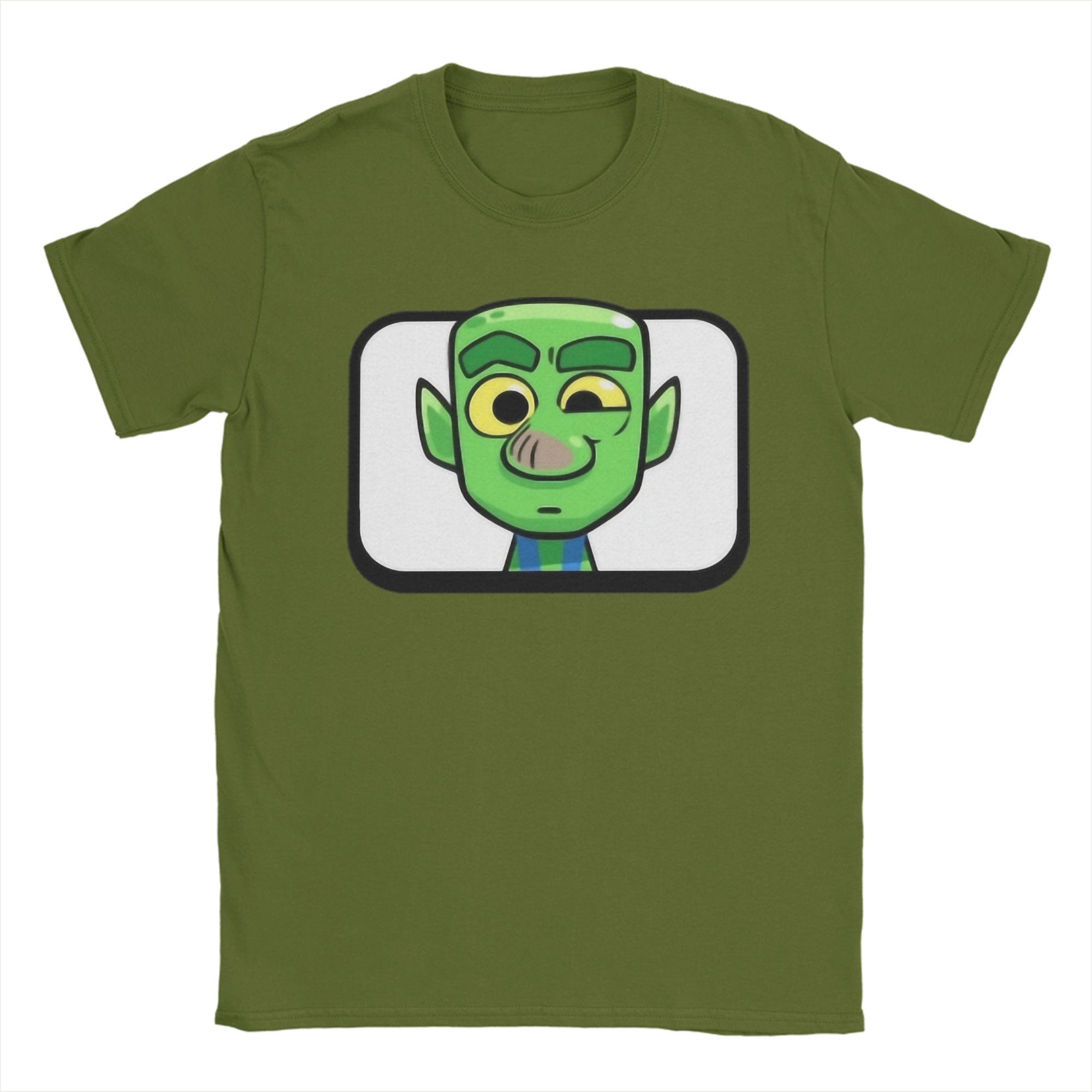 Eye Twitch Goblin Clashes Royaleds Inspired T Shirts Men Cotton Funny T-Shirt Round Neck Tee Shirt Short Sleeve Tops Plus Size S армія зелений колір
Eye Twitch Goblin Clashes Royaleds Inspired T Shirts Men Cotton Funny T-Shirt Round Neck Tee Shirt Short Sleeve Tops Plus Size S армія зелений колір