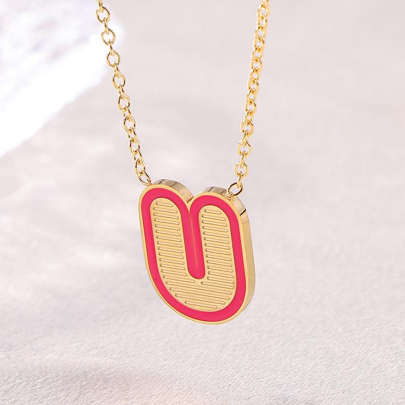 Atoztide Oil Initial Letter Name Necklace for Women Stainless Steel Jewelry Minimalist Alphabet Pendant Charm Birthday Gift 50cm
Atoztide Oil Initial Letter Name Necklace for Women Stainless Steel Jewelry Minimalist Alphabet Pendant Charm Birthday Gift 50cm