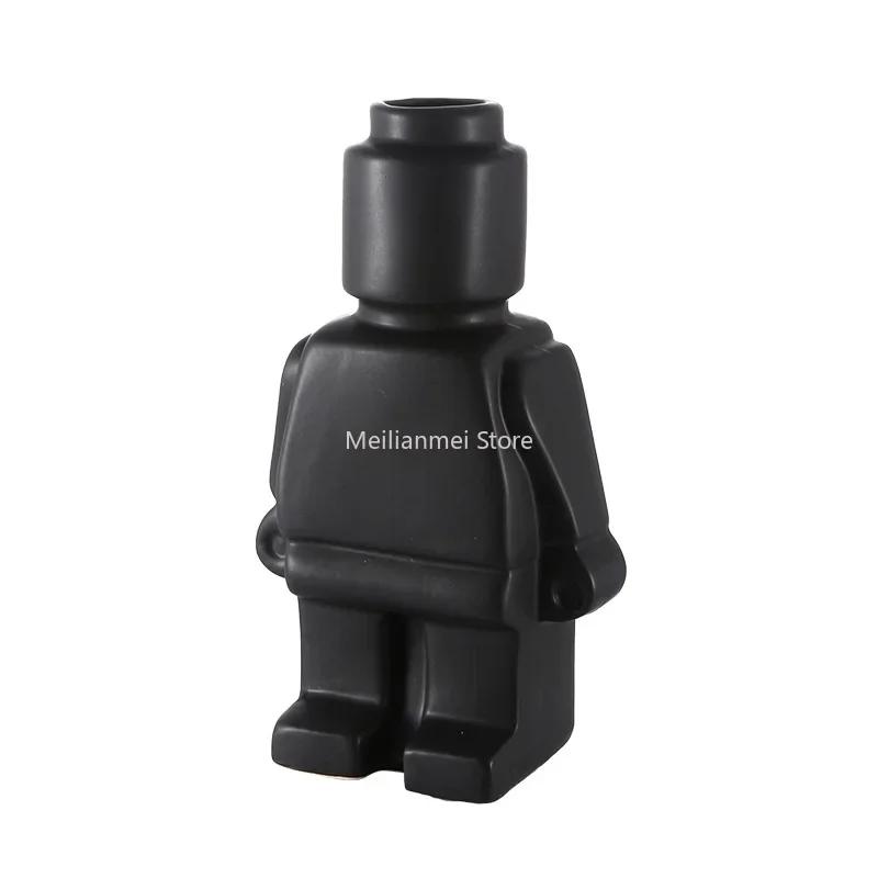 Nordic style ceramic robot vase indoor flower pot modern home interior decoration white goods decoration office desk decoration
Nordic style ceramic robot vase indoor flower pot modern home interior decoration white goods decoration office desk decoration