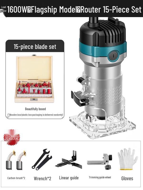 MUFAN Aluminum Body Electric Trimmer & Router Kit CN plug (adapter included)
MUFAN Aluminum Body Electric Trimmer & Router Kit CN plug (adapter included)