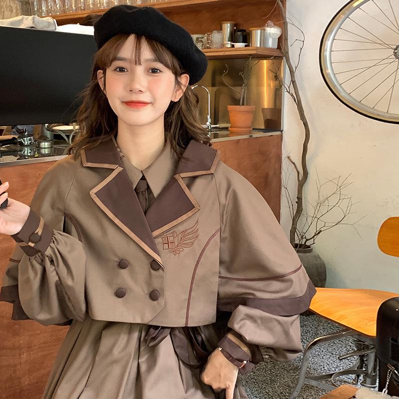 Комплект платья в стиле академии, французский ретро-стиль лолита - Плащ принцессы, облегающий талию, двухпредметный S
Комплект платья в стиле академии, французский ретро-стиль лолита - Плащ принцессы, облегающий талию, двухпредметный S