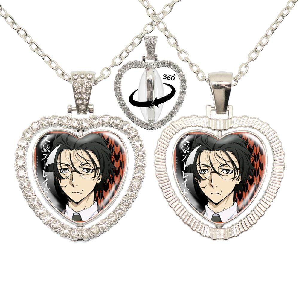 Anime Bungou Stray Dogs Glass Cabochon Glass Heart Pendant Double Sided Necklace Fan Gift Jewelry For Friends
Anime Bungou Stray Dogs Glass Cabochon Glass Heart Pendant Double Sided Necklace Fan Gift Jewelry For Friends