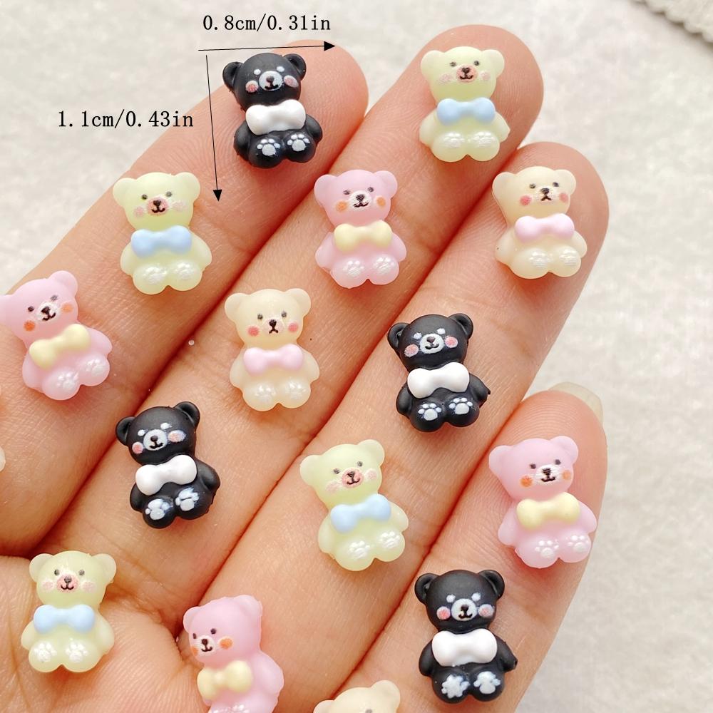 50pcs Mix Resin Colorful Mini Bow tie teddy bear Nail Art Flatback Stone Applique DIY Christmas Charms Scrapbook Decor Crafts
50pcs Mix Resin Colorful Mini Bow tie teddy bear Nail Art Flatback Stone Applique DIY Christmas Charms Scrapbook Decor Crafts
