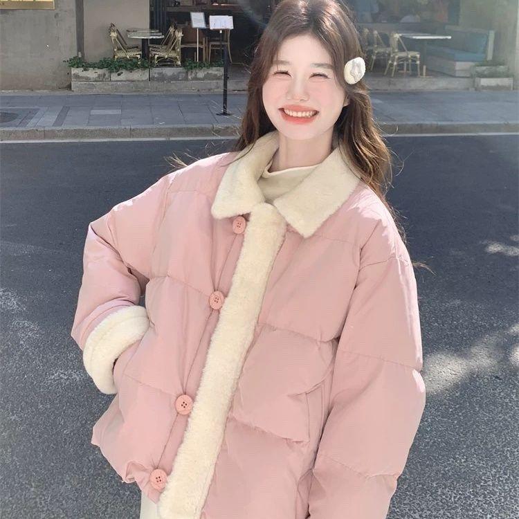 Синий ягненок сращивание милый хлопок одежда зима утолщенный новый короткий теплый свободный хлеб куртка M розовый
Синий ягненок сращивание милый хлопок одежда зима утолщенный новый короткий теплый свободный хлеб куртка M розовый