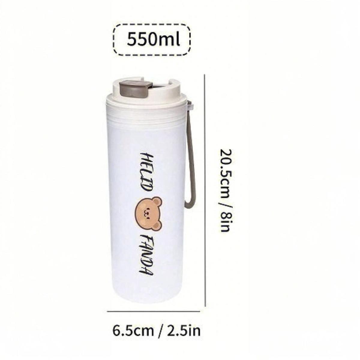 350/550ML Cute Bear Plastic Water Bottle With Rope Cold And Heat Resistant Portable Coffee Mug Student Leak-proof Drinking Cup 0.55L
350/550ML Cute Bear Plastic Water Bottle With Rope Cold And Heat Resistant Portable Coffee Mug Student Leak-proof Drinking Cup 0.55L